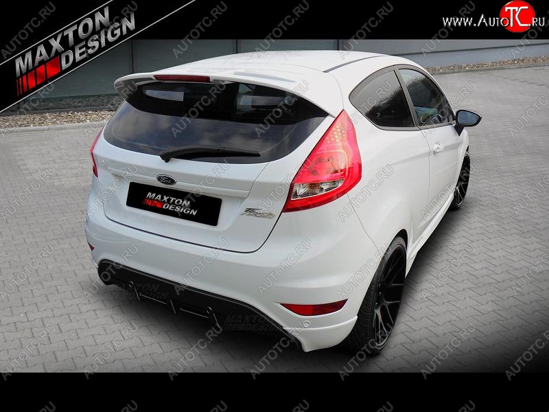 21 149 р. Накладка на задний бампер Maxton Ford Fiesta 6 хэтчбэк 3 дв. дорестайлинг (2008-2013)  с доставкой в г. Керчь