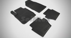 Износостойкие коврики в салон с рисунком Сетка SeiNtex Premium 4 шт. (резина) Ford Fiesta  6 (2008-2012) хэтчбэк 5 дв. дорестайлинг