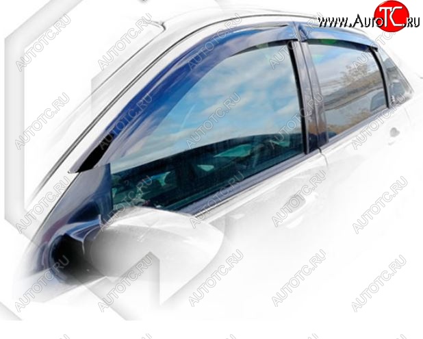 1 899 р. Дефлектора окон CA-Plastiс Ford Focus 1 хэтчбэк 5 дв. дорестайлинг (1998-2002) (Classic полупрозрачный, Без хром молдингов)  с доставкой в г. Керчь