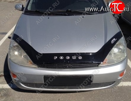 999 р. Дефлектор капота Russtal (длинный) Ford Focus 1 седан дорестайлинг (1998-2002)  с доставкой в г. Керчь