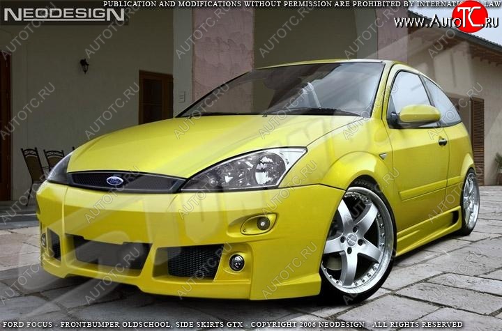 28 999 р. Передний бампер EVO 3 Ford Focus 1 универсал рестайлинг (2001-2005)  с доставкой в г. Керчь