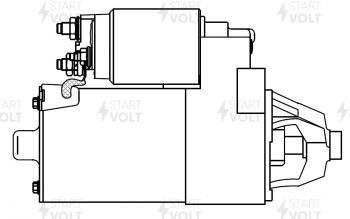 10 199 р. Стартер (V-1.8L/2.0L, 1,4кВт) STARTVOLT Ford Mondeo Mk2,BNP универсал (1996-2000)  с доставкой в г. Керчь. Увеличить фотографию 6
