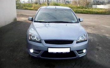 Реснички на фары KURAJ (узкие) Ford Focus  2 (2004-2008)  седан дорестайлинг, универсал дорестайлинг, хэтчбэк 3 дв. дорестайлинг, хэтчбэк 5 дв. дорестайлинг
