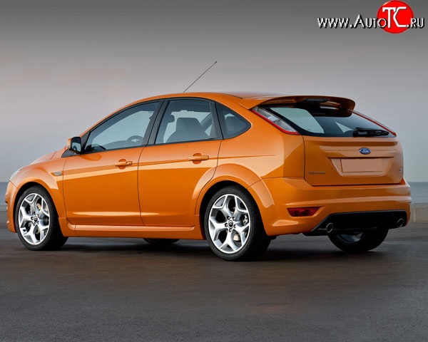 4 749 р. Спойлер ST V2 Ford Focus 2 хэтчбэк 3 дв. дорестайлинг (2004-2007) (Неокрашенный)  с доставкой в г. Керчь