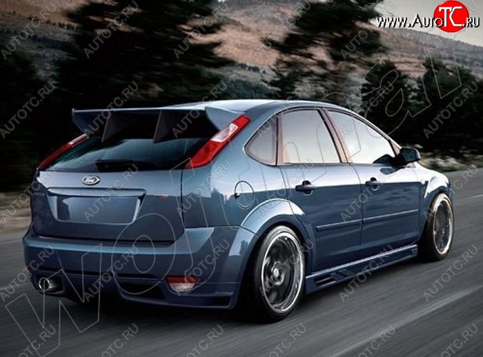 25 899 р. Задний бампер EVO Ford Focus 2 хэтчбэк 3 дв. рестайлинг (2007-2011)  с доставкой в г. Керчь