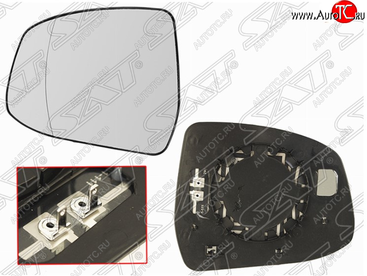 529 р. Полотно зеркала SAT (асферическое, с обогревом) Ford Focus 3 хэтчбэк дорестайлинг (2010-2015)  с доставкой в г. Керчь