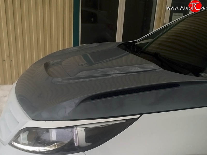 21 499 р. Пластиковый капот Exclusive Ford Focus 2 хэтчбэк 3 дв. рестайлинг (2007-2011) (Неокрашенный)  с доставкой в г. Керчь