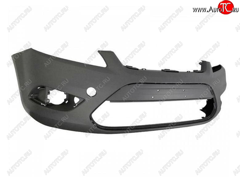 2 379 р. Передний бампер SAT (с комплектом креплений)  Ford Focus  2 (2007-2011) седан рестайлинг, универсал рестайлинг, хэтчбэк 3 дв. рестайлинг, хэтчбэк 5 дв. рестайлинг (Неокрашенный)  с доставкой в г. Керчь
