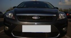 1 399 р. Сетка на бампер Russtal (черная) Ford Focus 2 хэтчбэк 3 дв. рестайлинг (2007-2011)  с доставкой в г. Керчь. Увеличить фотографию 3