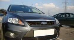 1 399 р. Сетка на бампер Russtal (черная) Ford Focus 2 хэтчбэк 3 дв. рестайлинг (2007-2011)  с доставкой в г. Керчь. Увеличить фотографию 5