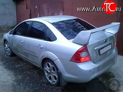 6 549 р. Спойлер EVO Design Ford Focus 2 седан рестайлинг (2007-2011) (Неокрашенный)  с доставкой в г. Керчь