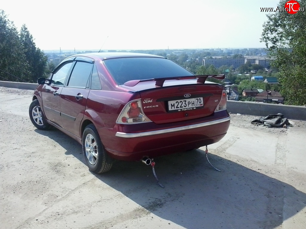 3 099 р. Низкий универсальный спойлер Кураж Mercedes-Benz SL class R230 (2009-2013) (Без места под стоп сигнал, Неокрашенный)  с доставкой в г. Керчь
