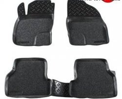 Комплект ковриков в салон Aileron 4 шт. (полиуретан, покрытие Soft) Ford Focus  2 (2004-2011)  седан дорестайлинг, универсал дорестайлинг, хэтчбэк 3 дв. дорестайлинг, хэтчбэк 5 дв. дорестайлинг, седан рестайлинг, универсал рестайлинг, хэтчбэк 3 дв. рестайлинг, хэтчбэк 5 дв. рестайлинг