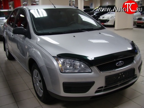 3 689 р. Дефлектор капота NovLine Ford Focus 2 хэтчбэк 3 дв. дорестайлинг (2004-2007)  с доставкой в г. Керчь