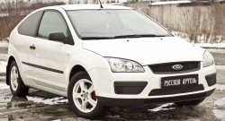 1 259 р. Зимняя заглушка решетки переднего бампера РА Ford Focus 2  седан дорестайлинг (2004-2008)  с доставкой в г. Керчь. Увеличить фотографию 4