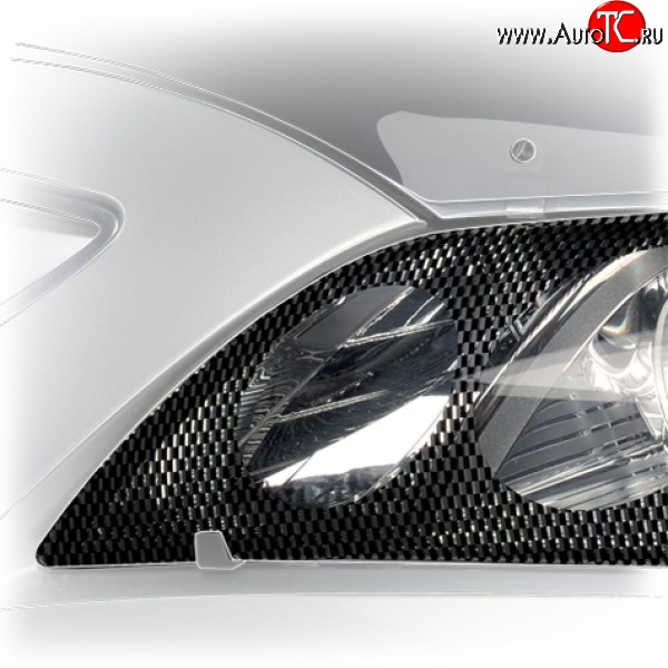 206 р. Карбоновая защита передних фар NovLine Ford Focus 2 хэтчбэк 3 дв. рестайлинг (2007-2011)  с доставкой в г. Керчь
