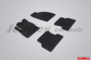 Износостойкие резиновые коврики в салон Сетка Seintex Ford Focus  2 (2004-2008)  седан дорестайлинг
