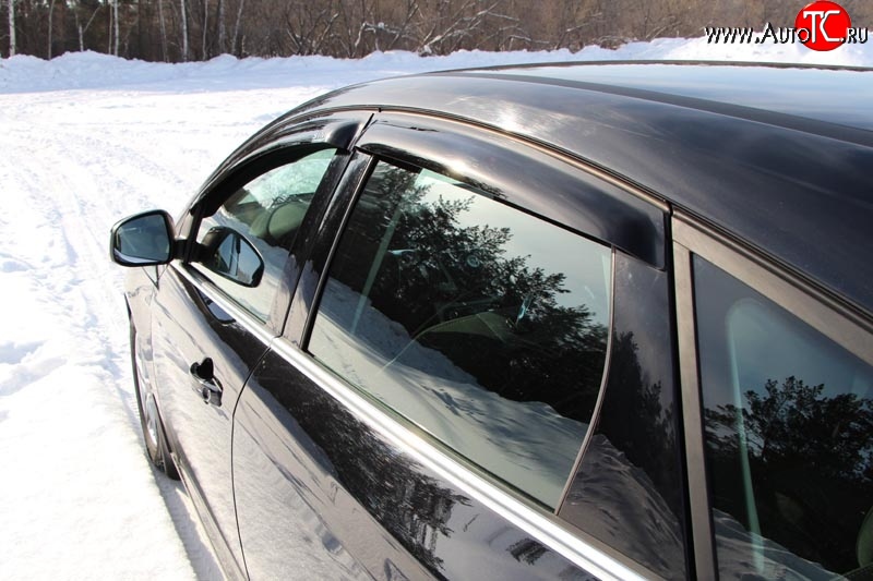 3 479 р. Дефлекторы окон (ветровики) Novline 4 шт. Ford Focus 3 универсал дорестайлинг (2010-2015)  с доставкой в г. Керчь