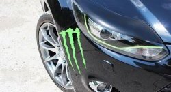 1 249 р. Реснички на фары RA Ford Focus 3 универсал дорестайлинг (2010-2015) (Неокрашенные)  с доставкой в г. Керчь. Увеличить фотографию 3
