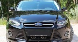 1 249 р. Реснички на фары RA Ford Focus 3 универсал дорестайлинг (2010-2015) (Неокрашенные)  с доставкой в г. Керчь. Увеличить фотографию 4