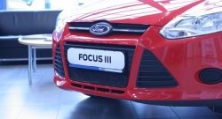 1 839 р. Сетка на бампер Novline Ford Focus 3 хэтчбэк дорестайлинг (2010-2015)  с доставкой в г. Керчь. Увеличить фотографию 3