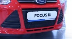 1 839 р. Сетка на бампер Novline Ford Focus 3 хэтчбэк дорестайлинг (2010-2015)  с доставкой в г. Керчь. Увеличить фотографию 2