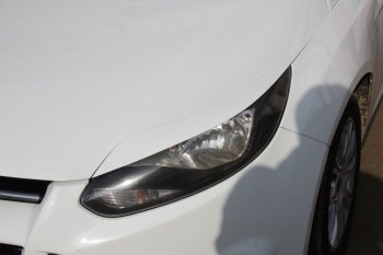 1 149 р. Реснички на фары MV Tuning Ford Focus 3 хэтчбэк дорестайлинг (2010-2015) (Неокрашенные)  с доставкой в г. Керчь. Увеличить фотографию 6