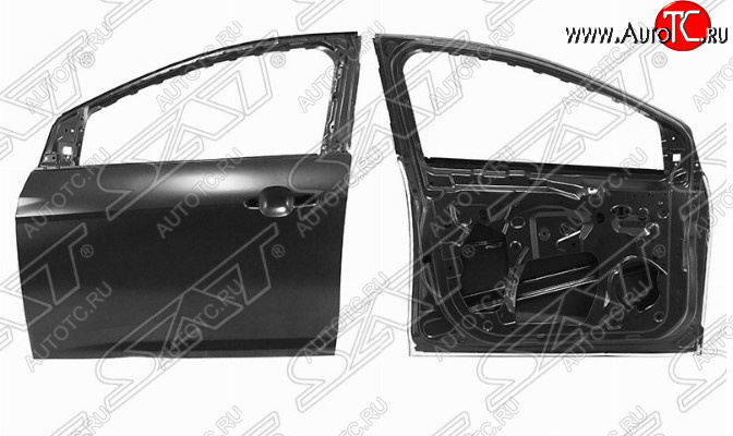 17 399 р. Левая дверь передняя SAT Ford Focus 3 хэтчбэк рестайлинг (2014-2019) (Неокрашенная)  с доставкой в г. Керчь