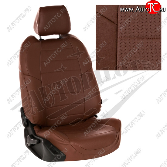 8 399 р. Чехлы сидений AUTOPILOT Экокожа (AmbienteTrend, задние спинка и сиденье 60/40)  Ford Focus  3 (2010-2019) универсал дорестайлинг, хэтчбэк дорестайлинг, седан дорестайлинг, седан рестайлинг, универсал рестайлинг, хэтчбэк рестайлинг (Темно коричневый + Темно коричневый)  с доставкой в г. Керчь