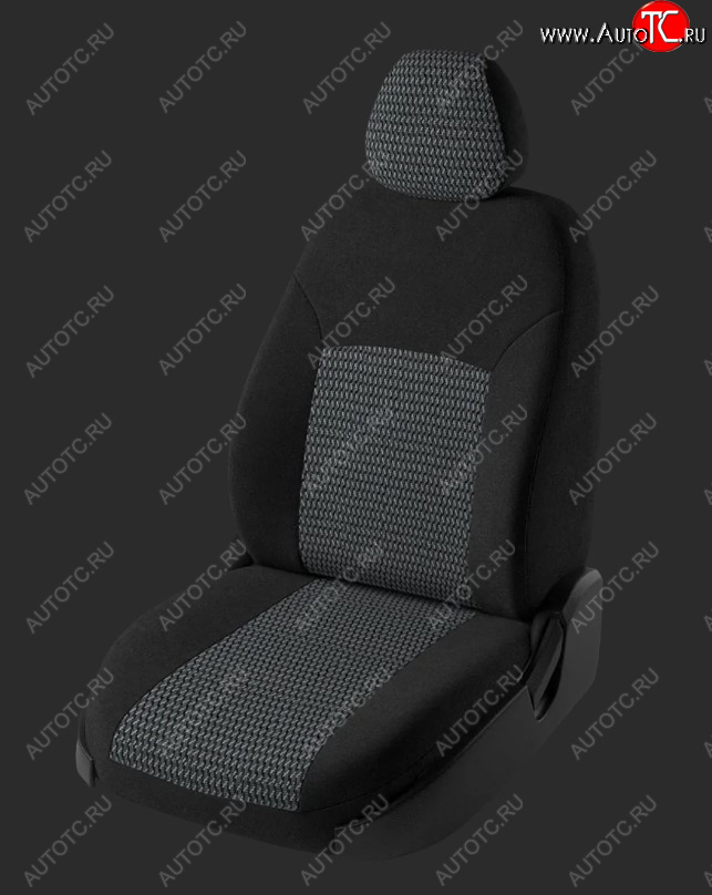 4 349 р. Чехлы для сидений Lord Autofashion Дублин (жаккард, Trend Sport, Спинка и сиденье 60/40 без подлокотника, 3 Г-образных подголовника)  Ford Focus  3 (2010-2019) универсал дорестайлинг, хэтчбэк дорестайлинг, седан дорестайлинг, универсал рестайлинг, хэтчбэк рестайлинг (Черный, вставка Черный Зигзаг)  с доставкой в г. Керчь