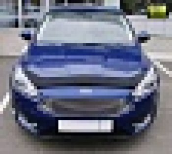 4 599 р. Дефлектор капота SIM Ford Focus 3 седан рестайлинг (2014-2019)  с доставкой в г. Керчь. Увеличить фотографию 2