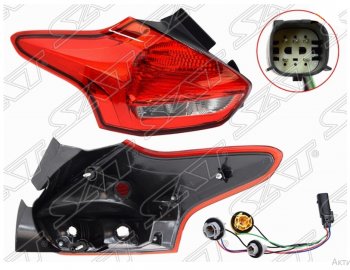 Левый фонарь задний SAT Ford Focus  3 (2014-2019) хэтчбэк рестайлинг