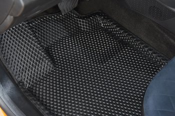 5 399 р. Коврики в салон EVA 3D РОМБ (АКПП, полимер) Ford Focus 3 седан рестайлинг (2014-2019)  с доставкой в г. Керчь. Увеличить фотографию 3