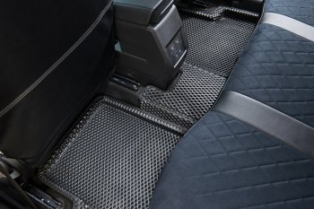 5 399 р. Коврики в салон EVA 3D РОМБ (АКПП, полимер) Ford Focus 3 седан рестайлинг (2014-2019)  с доставкой в г. Керчь. Увеличить фотографию 4