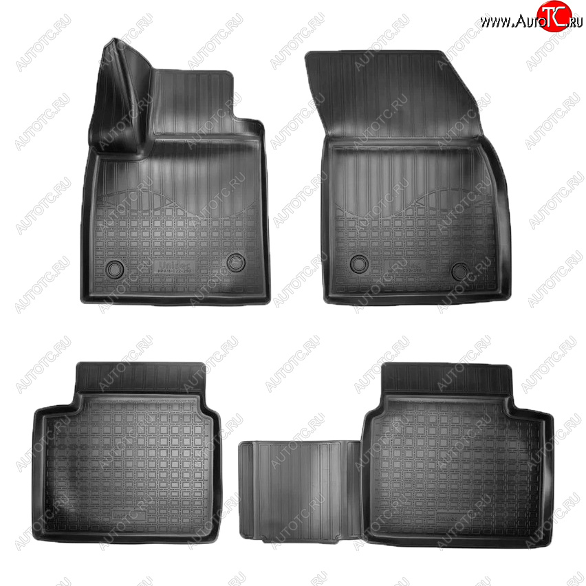 2 559 р. Коврики салона Norplast Ford Focus 4 CEW хэтчбэк дорестайлинг (2018-2021) (Цвет: черный)  с доставкой в г. Керчь