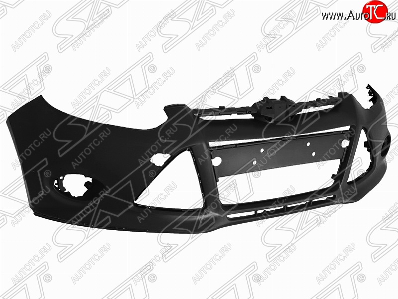 2 399 р. Передний бампер SAT Ford Focus 3 хэтчбэк дорестайлинг (2010-2015) (Неокрашенный)  с доставкой в г. Керчь