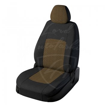 Чехлы для сидений Lord Autofashion Турин (жаккард) Ford Focus  3 (2010-2019) универсал дорестайлинг, хэтчбэк дорестайлинг, седан дорестайлинг, седан рестайлинг, универсал рестайлинг, хэтчбэк рестайлинг (Чёрный, вставка Тома Жёлтый)