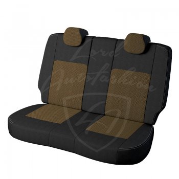 4 499 р. Чехлы для сидений Lord Autofashion Турин (жаккард)  Ford Focus  3 (2010-2019) универсал дорестайлинг, хэтчбэк дорестайлинг, седан дорестайлинг, седан рестайлинг, универсал рестайлинг, хэтчбэк рестайлинг (Чёрный, вставка Тома Жёлтый)  с доставкой в г. Керчь. Увеличить фотографию 2