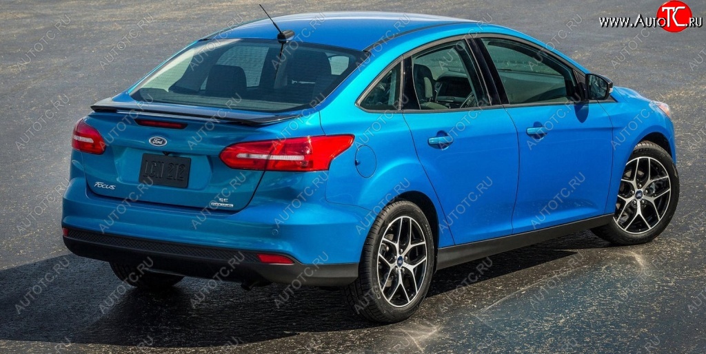 4 999 р. Спойлер на багажник АвтоКрат Ford Focus 3 седан рестайлинг (2014-2019) (Неокрашенный)  с доставкой в г. Керчь