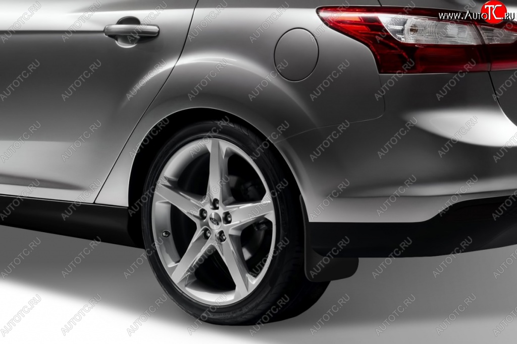 2 379 р. Брызговики задние Frosch Ford Focus 3 седан рестайлинг (2014-2019)  с доставкой в г. Керчь