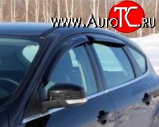 3 399 р. Комплект дефлекторов окон (ветровиков) 4 шт. Novline Ford Focus 3 хэтчбэк дорестайлинг (2010-2015)  с доставкой в г. Керчь