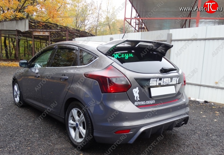 6 399 р. Спойлер RS Ford Focus 3 хэтчбэк дорестайлинг (2010-2015) (Неокрашенный)  с доставкой в г. Керчь