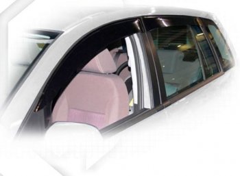 Дефлектора окон CA-Plastiс Ford Fusion 1 хэтчбэк дорестайлинг (2002-2005) (Classic полупрозрачный, Без хром.молдинга)