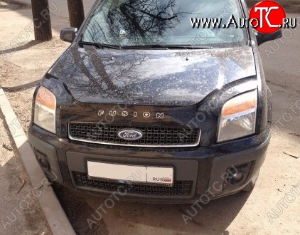 999 р. Дефлектор капота Russtal Ford Fusion 1 хэтчбэк дорестайлинг (2002-2005)  с доставкой в г. Керчь