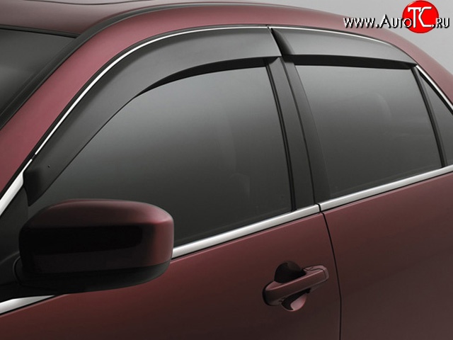 2 069 р. Дефлекторы окон (ветровики) 4 шт. Novline Ford Fusion 1 хэтчбэк дорестайлинг (2002-2005)  с доставкой в г. Керчь