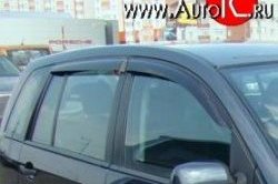 Комплект дефлекторов окон (ветровиков) 4 шт. Russtal Ford Fusion 1 хэтчбэк дорестайлинг (2002-2005)