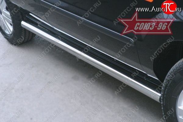 11 969 р. Защита порогов Souz-96 (d60) Ford Fusion 1 хэтчбэк дорестайлинг (2002-2005)  с доставкой в г. Керчь