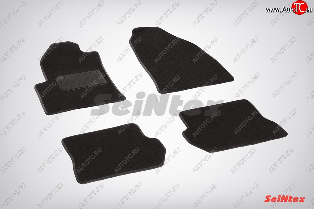 2 899 р. Износостойкие коврики в салон SeiNtex Premium LUX 4 шт. (ворсовые) Ford Fusion 1 хэтчбэк дорестайлинг (2002-2005)  с доставкой в г. Керчь