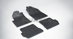 Износостойкие коврики в салон с рисунком Сетка SeiNtex Premium 4 шт. (резина) Ford Fusion  1 (2002-2012) хэтчбэк дорестайлинг,  рестайлинг, хэтчбэк