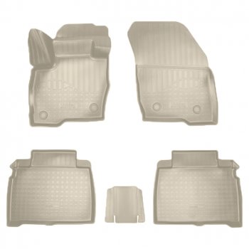 Коврики салонные Noplast (3D) Ford Galaxy  CK,CD390 (2014-2019) дорестайлинг (Бежевые)